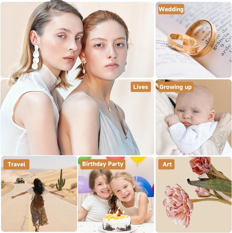 VETEK Mini Keychain Camera 4K 64MP Vintage Digital Camera,Pocket Retro Nostalgia Video Camera with LED Light and 32G Micro SD Card, Suitable for Teenagers, Adults, Kids, and Photography Beginners Black - Image 5